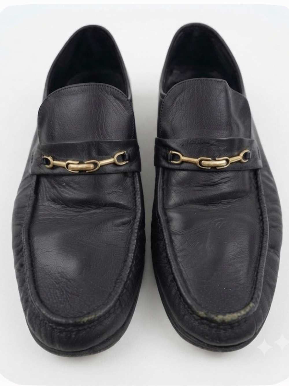 Vintage Florsheim Black Horsebit Loafers Sz 12 (Fits Like 11)